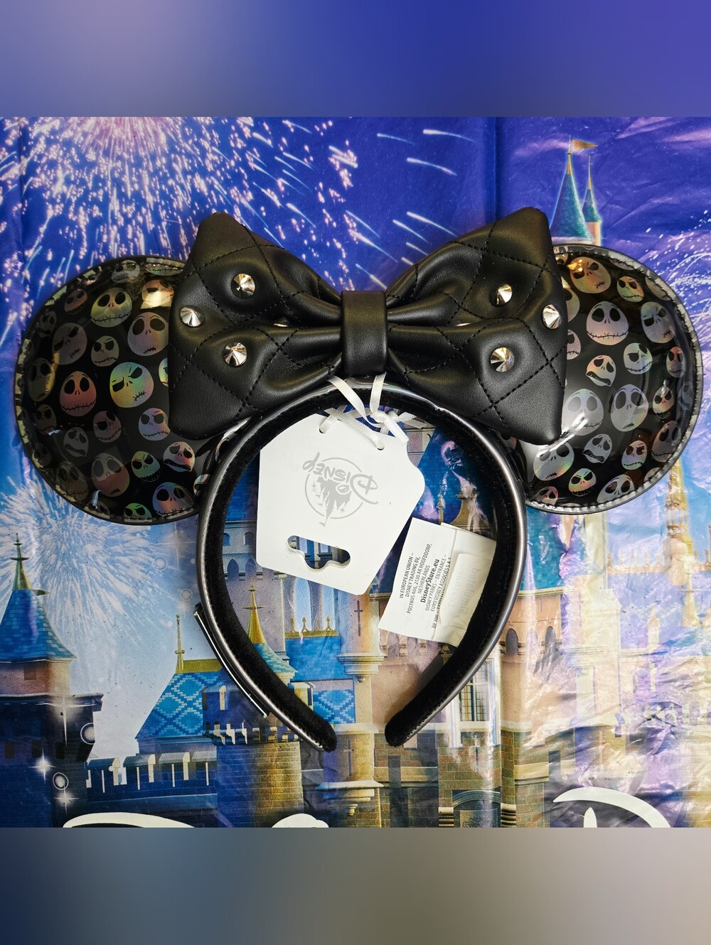 DisneyParks The Nightmare Before Christmas Jack Faces Minnie Ears Headband NWT